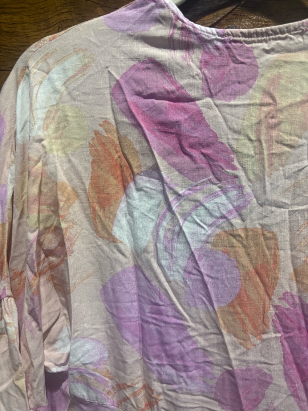 Label of Love Pastel Swirl V-Neck Dress - Picture 8 of 9